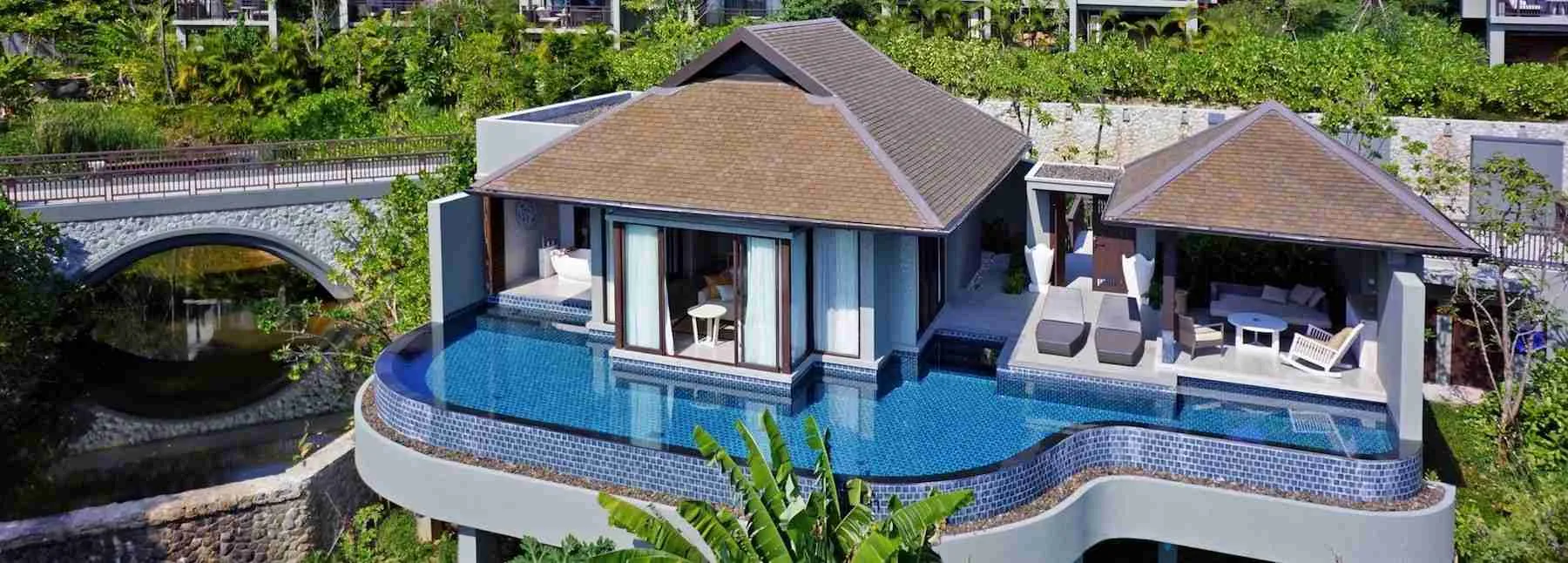 luxury two bedroom villa with ocean view and private pool