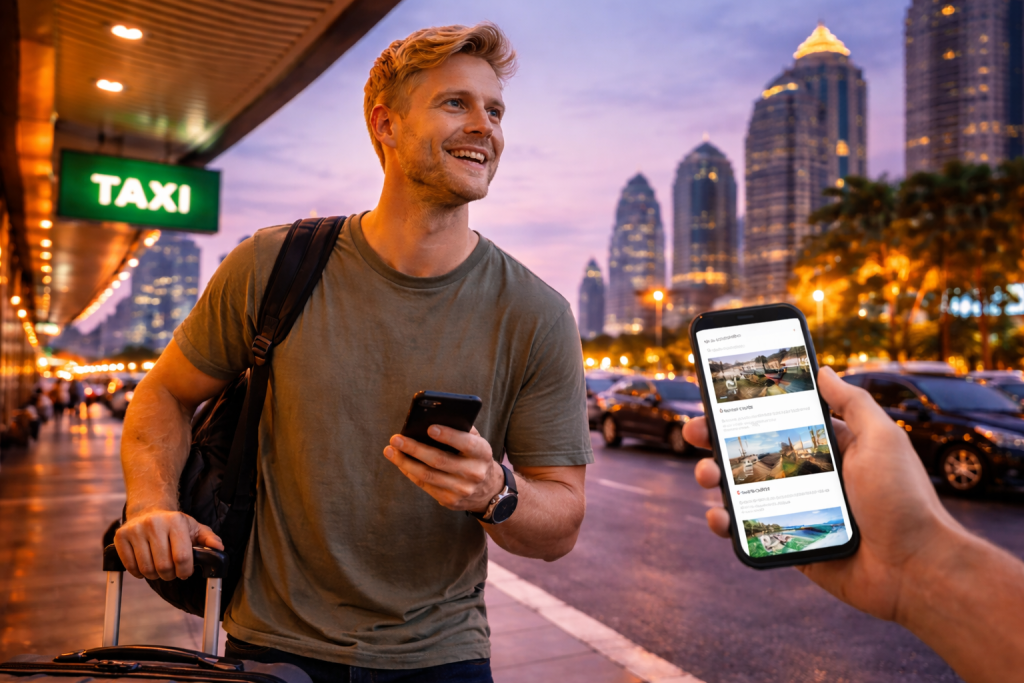 一名刚到曼谷准备体验女友生活的男子