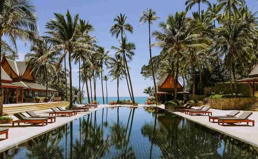 pool side view of Anampuri Phuket in Thailand