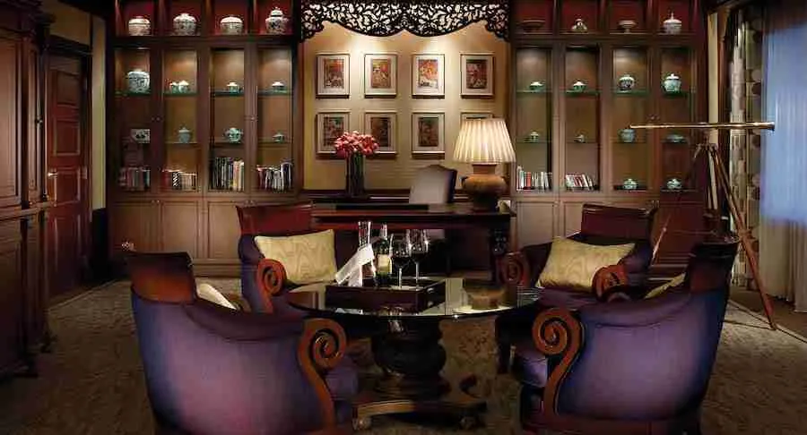 interior of the presidential suite at Anantara Siam Bangkok hotel in Thailand