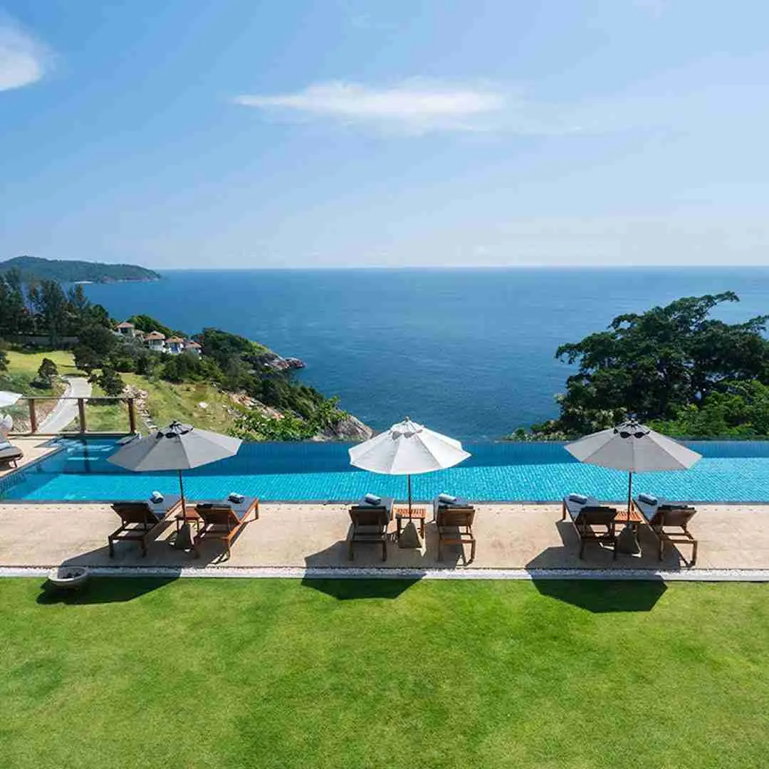 aye villa in Phuket with infinity pool looking over the andaman sea