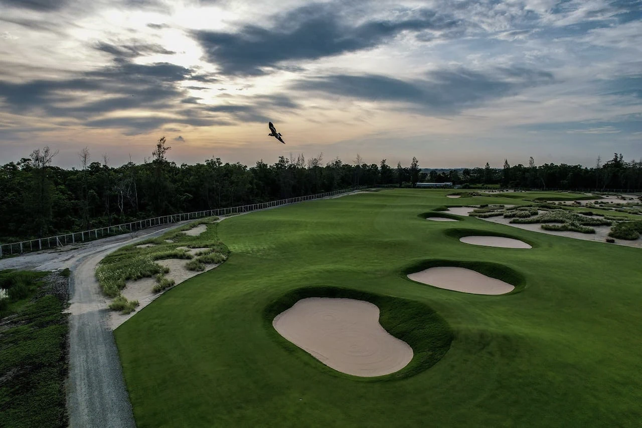 view of golf course at ballyshear golf links ban rakat club