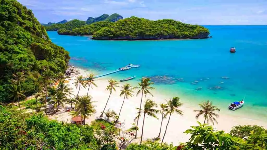 beach in Koh Samui island in Thailand