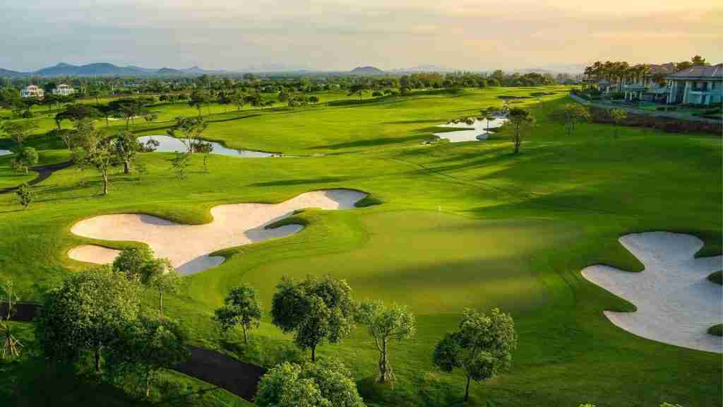 beautiful golf course in Thailand
