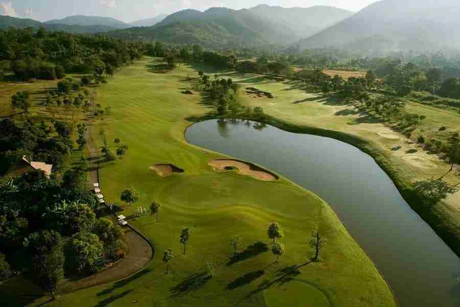 Golf course of Chiang Mai highlands golf and spa resort in Thailand