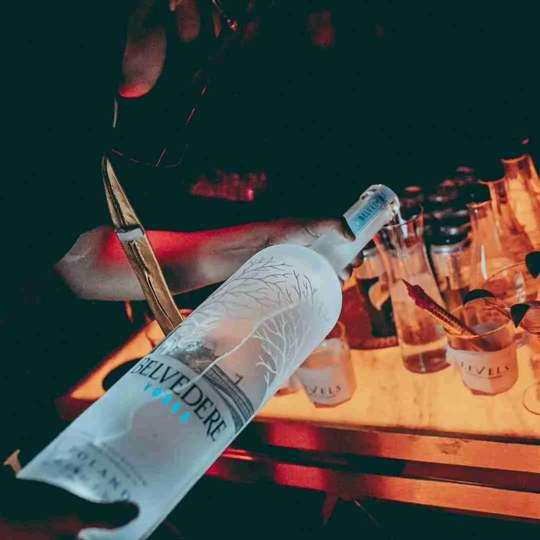 VIP service at a nightclub in Bangkok