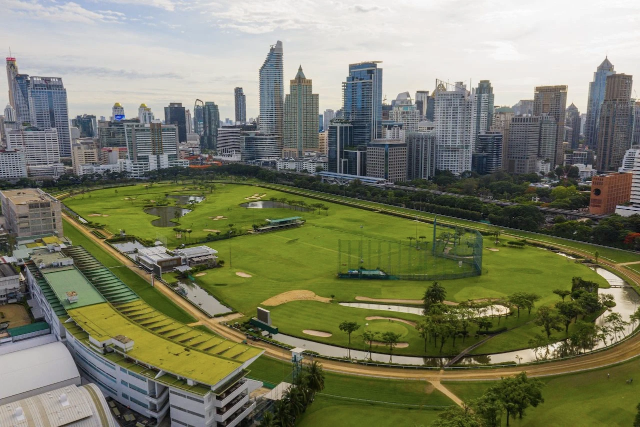 large view of the royal sports club golf course