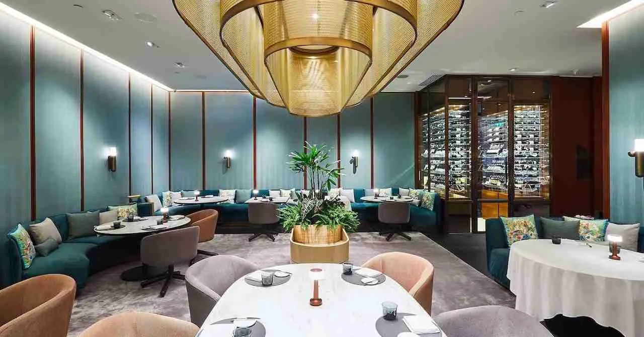 interior of igniv michelin star restaurant in Bangkok