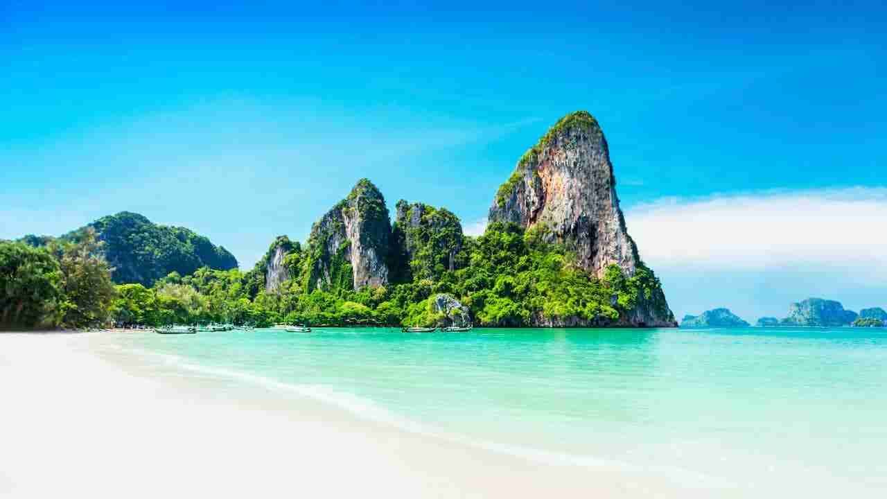 Krabi beach in Thailand