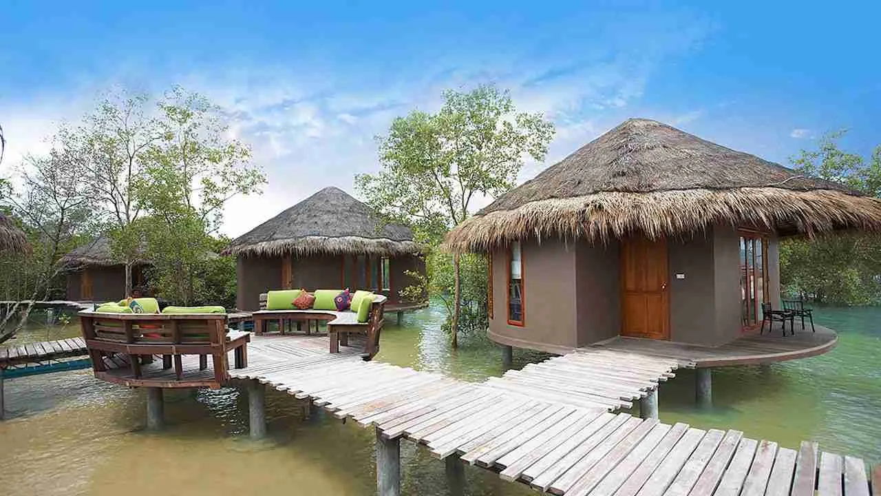 luxury overwater bungalows in Thailand at Koh Phayam