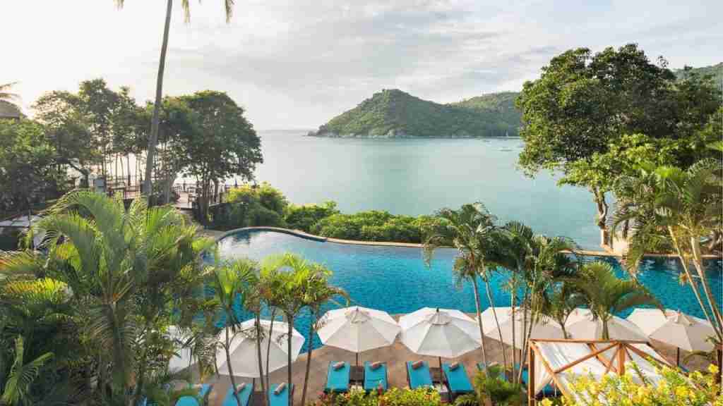 luxury resort at Koh Phangan island in Thailand