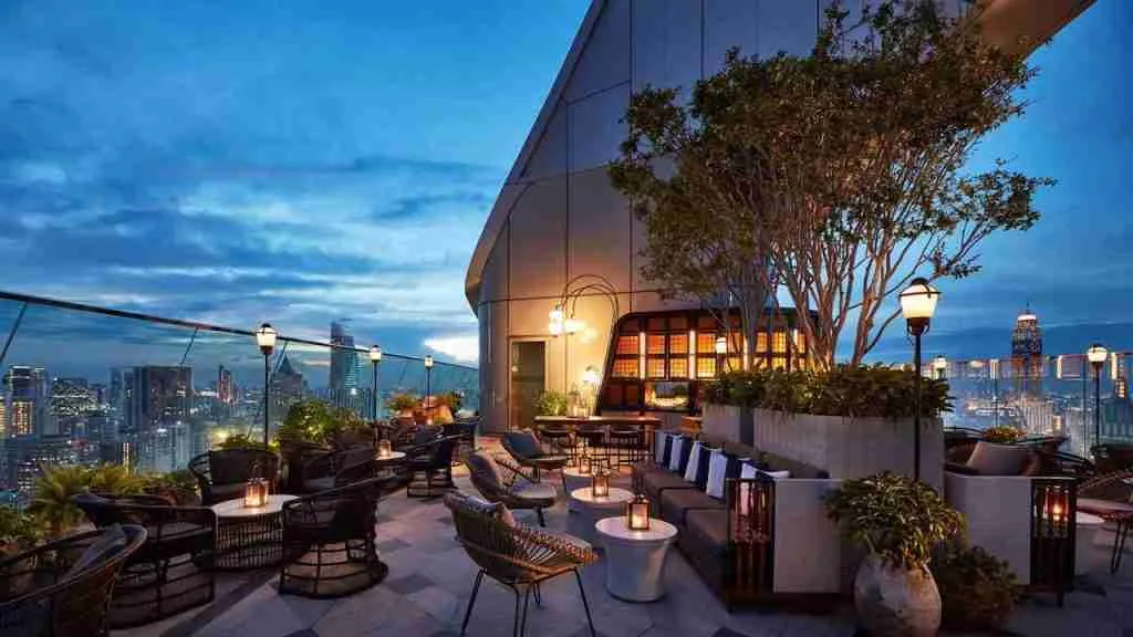 luxury rooftop bar in Bangkok