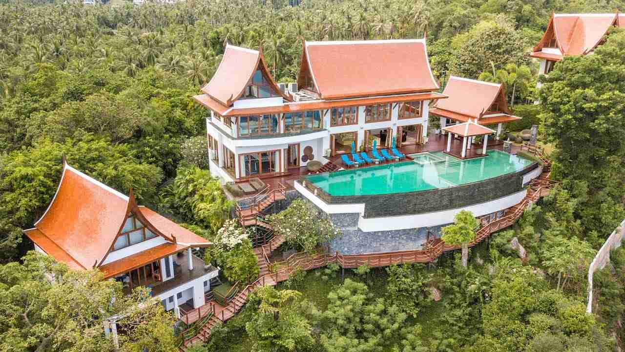 luxury villa Riva on the mountain of Samui in Thailand