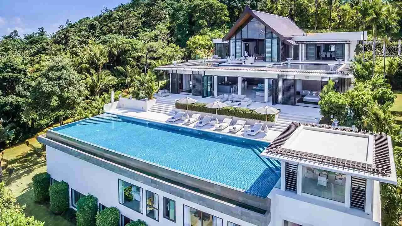 view of the outside of Oceans 11 Villa in Phuket Thailand