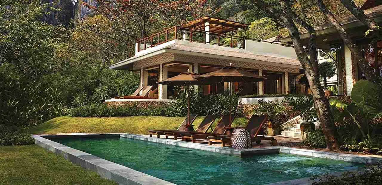Phranang pool villa in Krabi Thailand