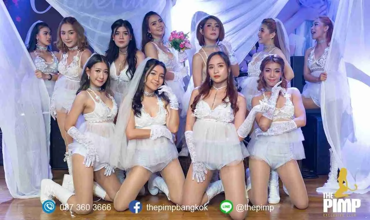 group of brides at The PIMP Bangkok