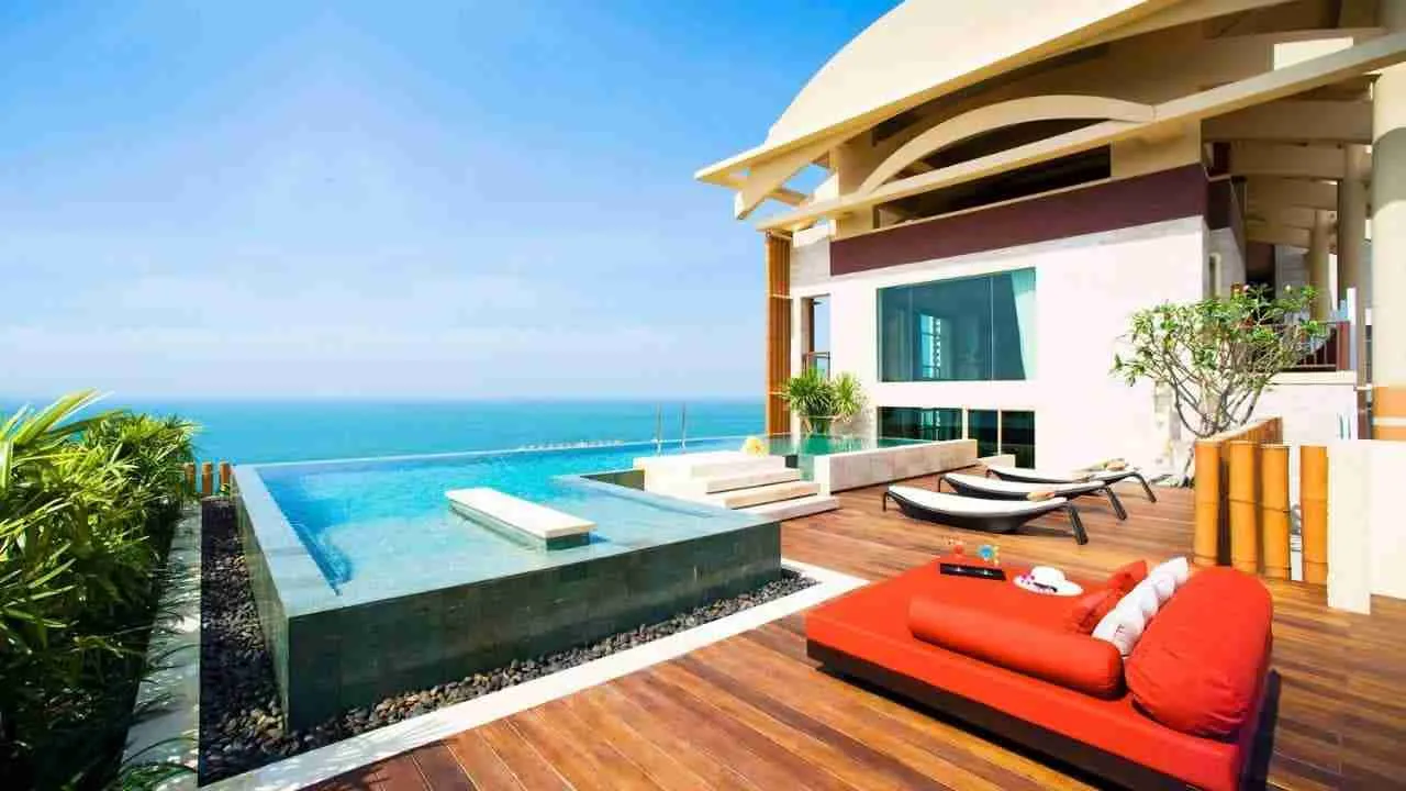private suite room with sea view at Centara Mirage in Pattaya