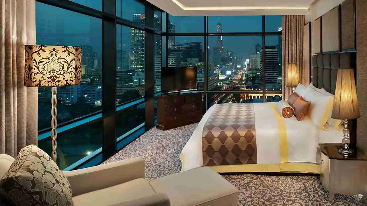 luxury bedroom at The St Regis Residence in Bangkok