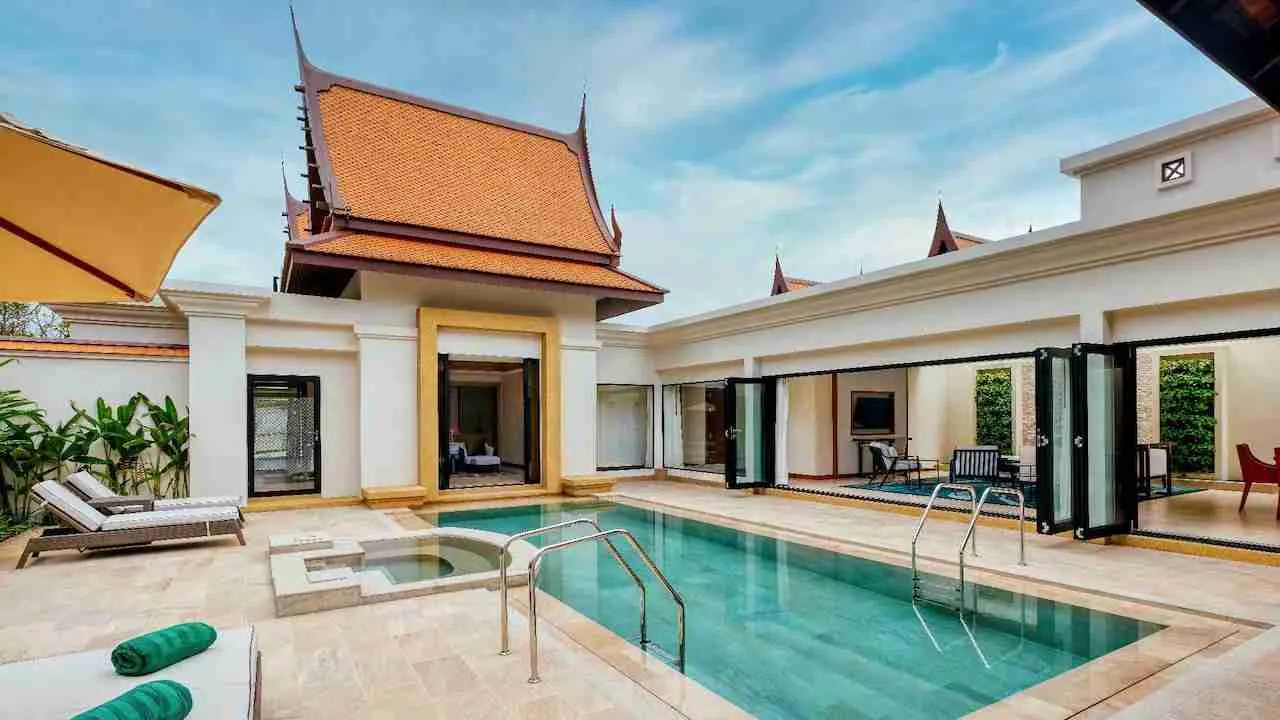 private care area at a spa villa in Phuket