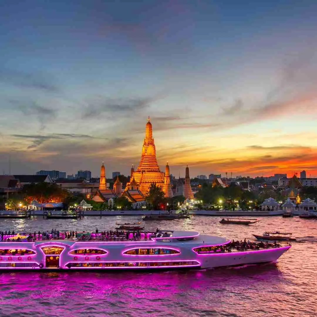 sunset cruise in Bangkok Thailand