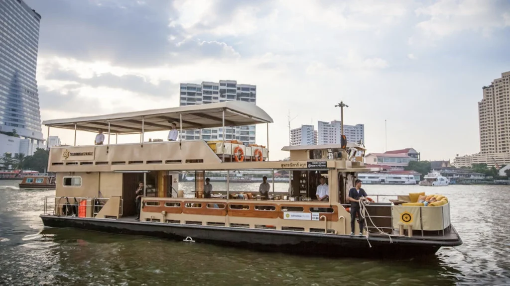 Patravadi show boat on the Chao Phraya river in Bangkok operated by Supatra cruise in Bangkok