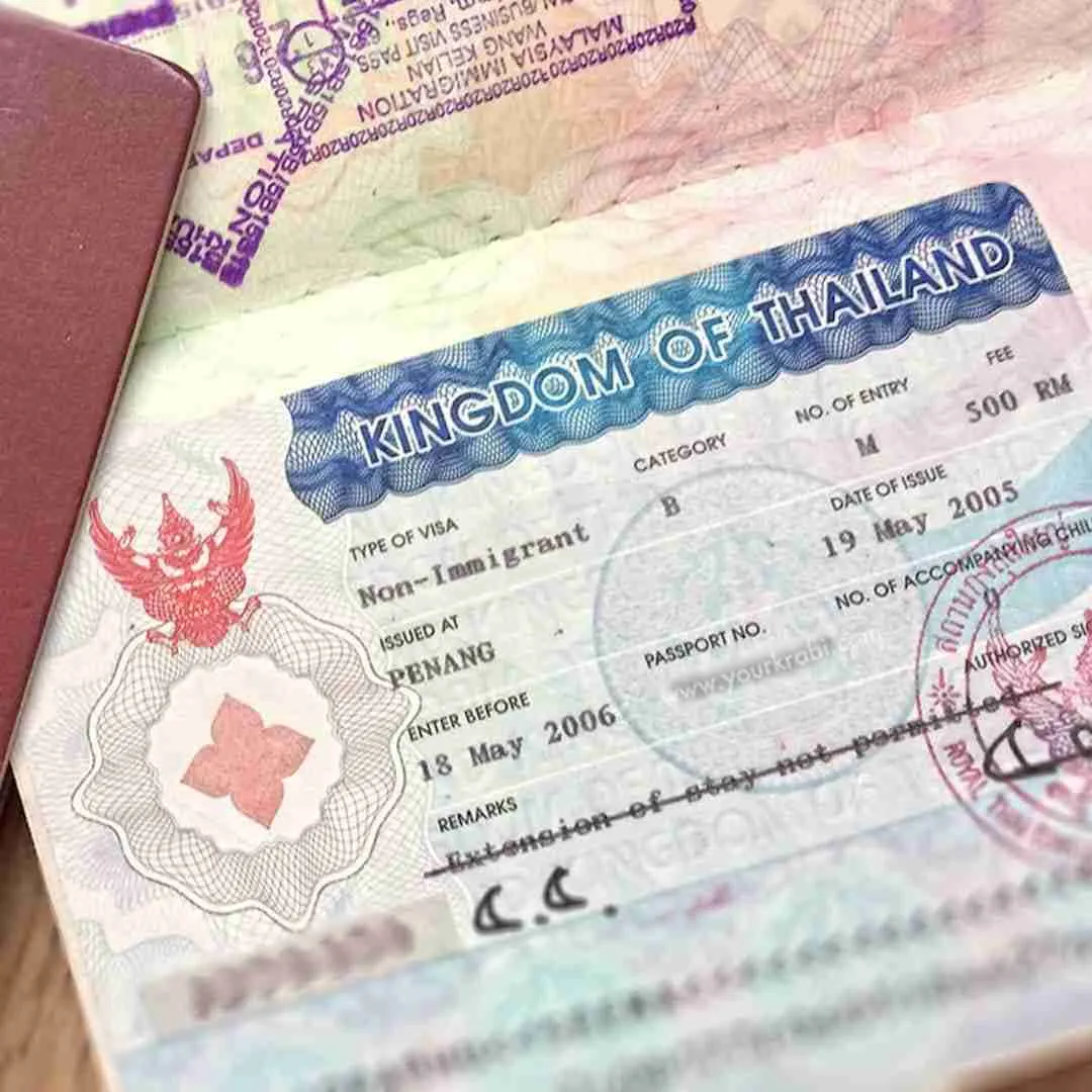 thai visa stamp