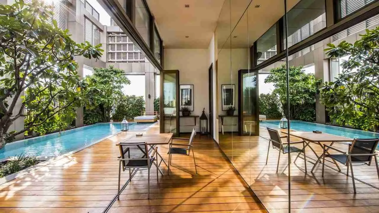 private pool of VIE Hotel Bangkok penthouse