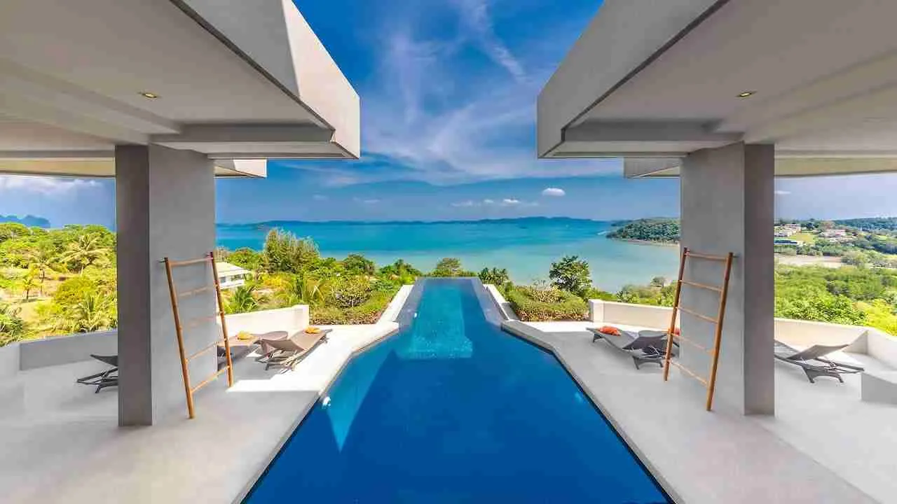 swimming pool view of Villa Leelawadee Phuket in Thailand
