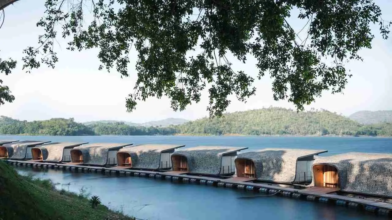 water villas at Z9 Resort in Kanchanaburi Thailand